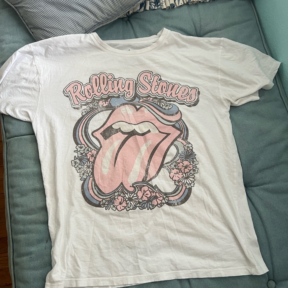 The Rolling Stones Vintage Tee - White and Pastel